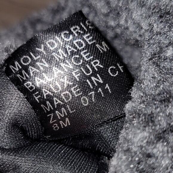 Mootsies Tootsies faux fur boots booties black size 8M - Picture 6 of 7